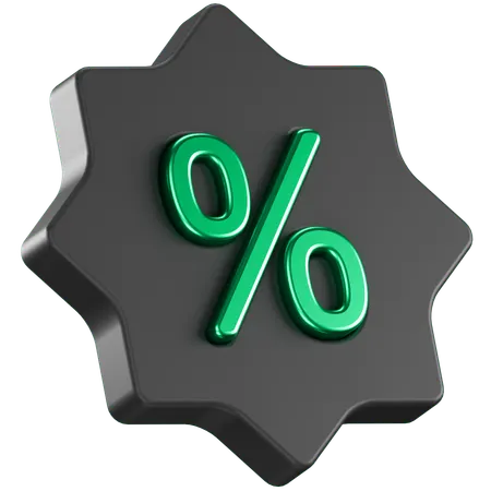 Discount Badge  3D Icon