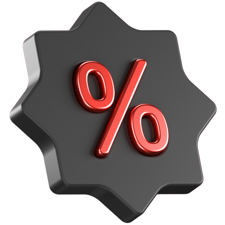 Discount Badge  3D Icon