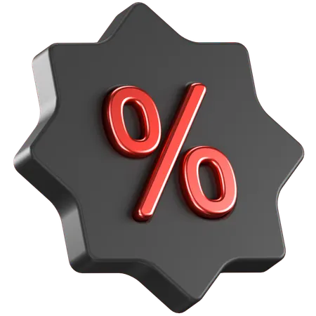 Discount Badge  3D Icon