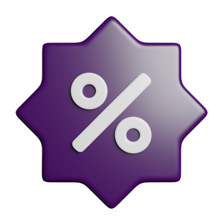 Discount Badge  3D Icon