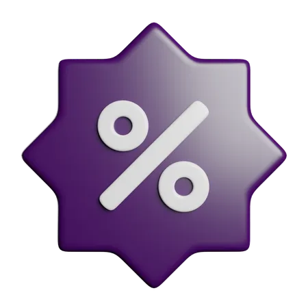 Discount Badge  3D Icon