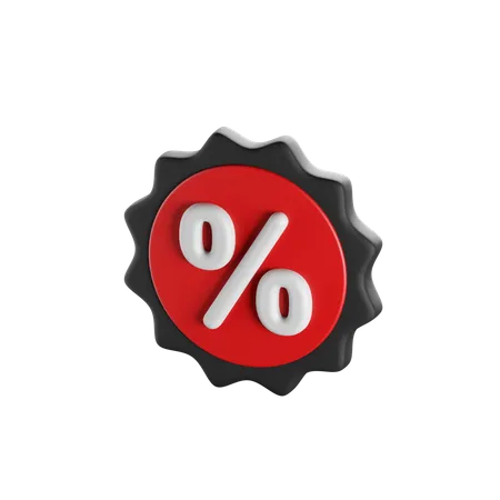 Discount Badge  3D Icon