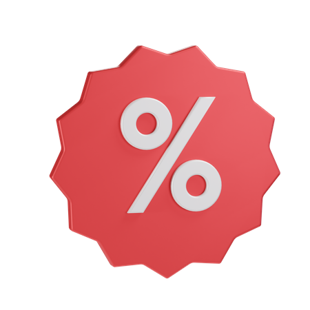 Discount Badge  3D Icon