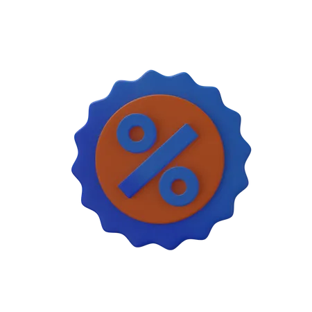 Discount Badge  3D Icon