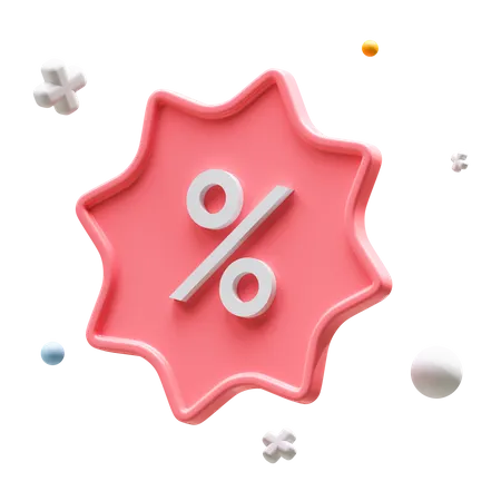 Discount Badge  3D Icon
