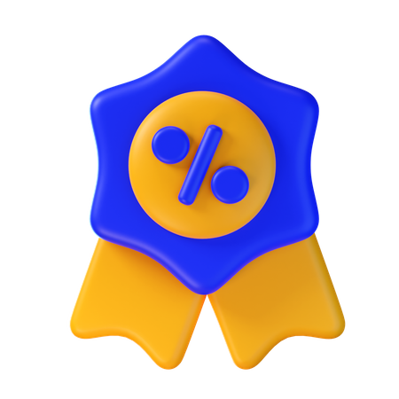 Discount Badge  3D Icon