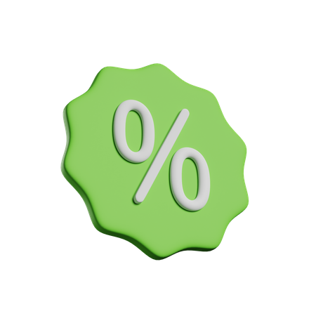 Discount Badge  3D Icon