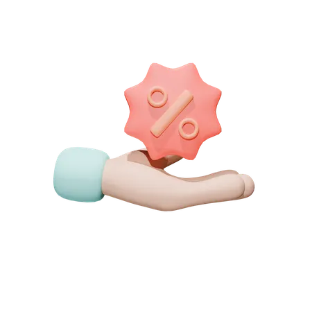 Discount Badge  3D Icon