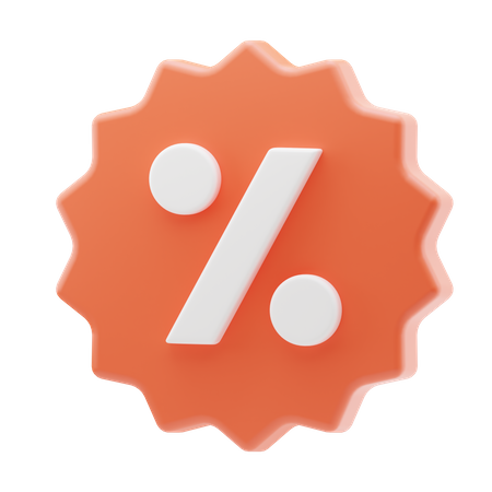 Discount Badge  3D Icon