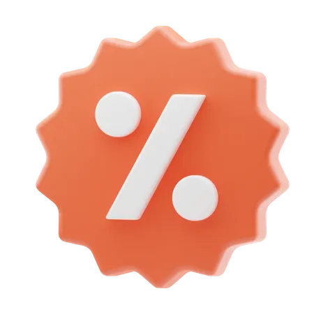 Discount Badge  3D Icon