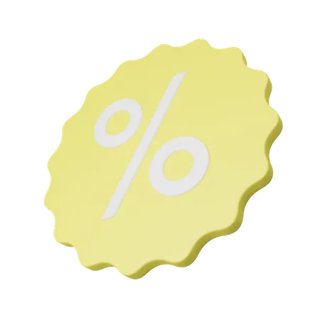 Discount Badge  3D Icon