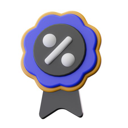 Discount Badge  3D Icon