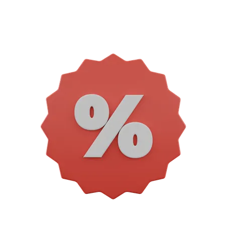 Discount Badge  3D Icon
