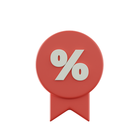 Discount Badge  3D Icon