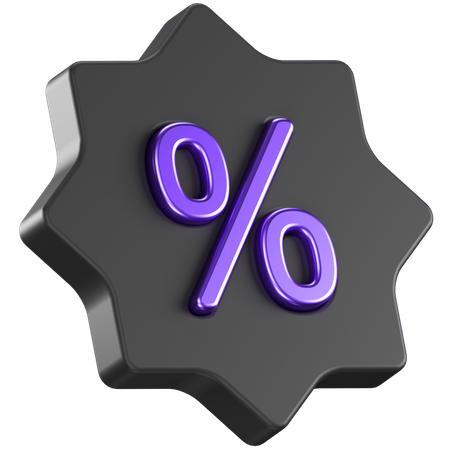 Discount Badge  3D Icon