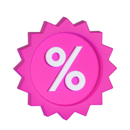 Discount Badge  3D Icon