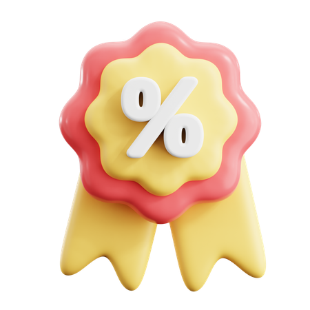 Discount Badge  3D Icon