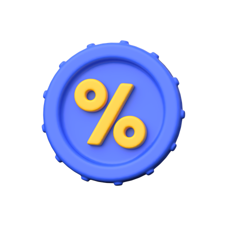Discount Badge  3D Icon