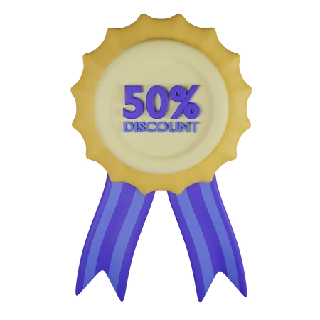 Discount Badge  3D Illustration