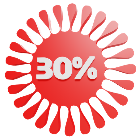 Discount badge  3D Illustration