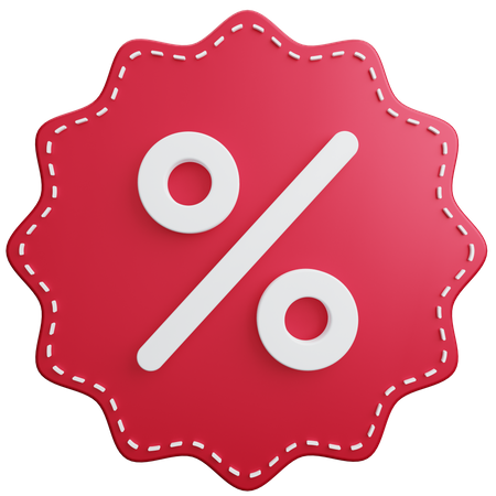 Discount Badge  3D Illustration