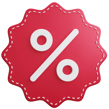 Discount Badge  3D Illustration