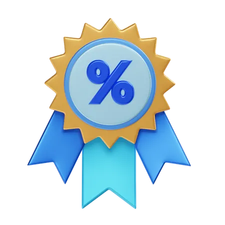 Discount Badge  3D Illustration