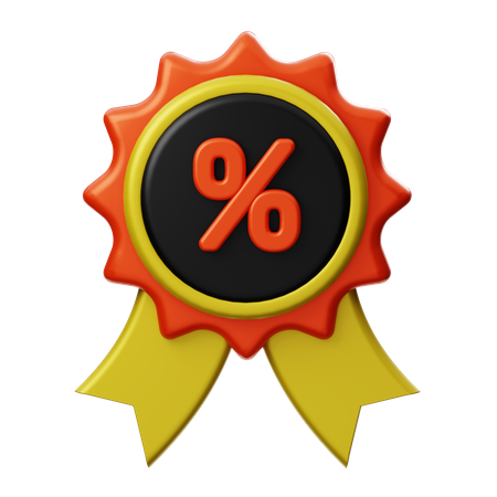 Discount Badge  3D Illustration