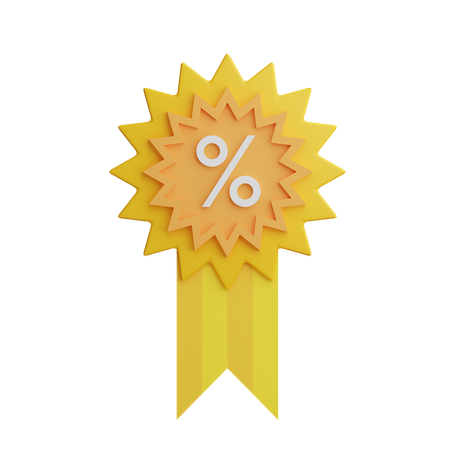 Discount Badge  3D Illustration