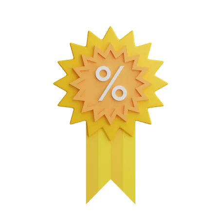 Discount Badge  3D Illustration