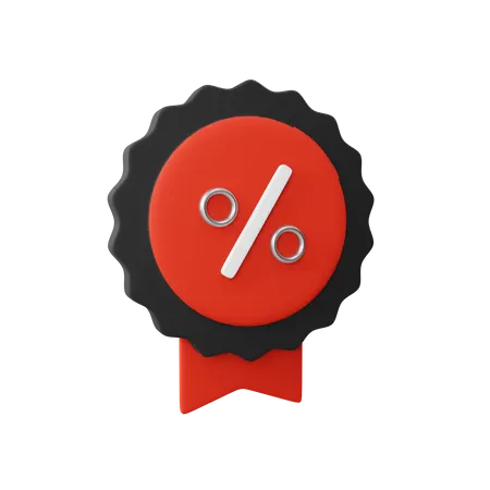 Discount Badge  3D Illustration