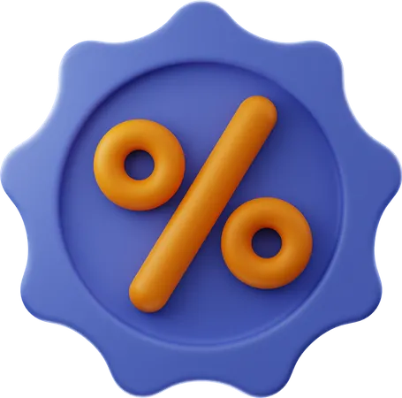 Discount Badge  3D Illustration