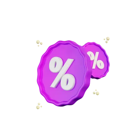 Discount Badge  3D Illustration