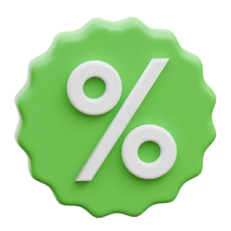 Discount Badge  3D Illustration