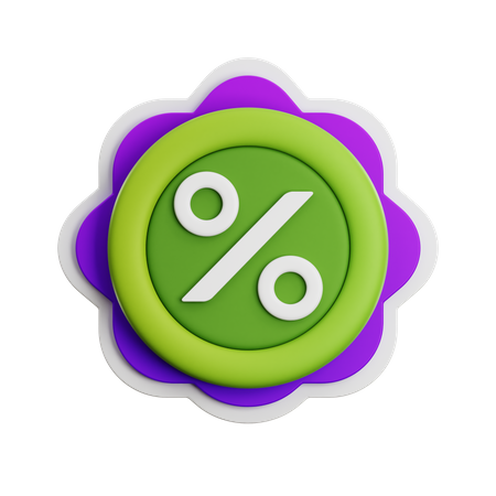 Discount Badge 3D Icon
