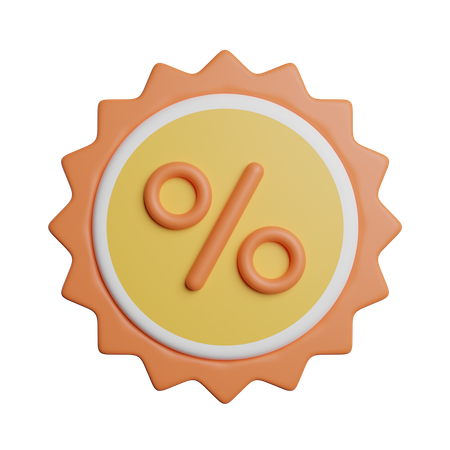 Discount Badge  3D Icon