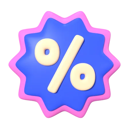 This Is Discount Star 3 D Render Illustration Icon High Resolution Png File Isolated On Transparent Background Available 3 D Model File Format BLEND OBJ FBX And GLTF 3D Icon