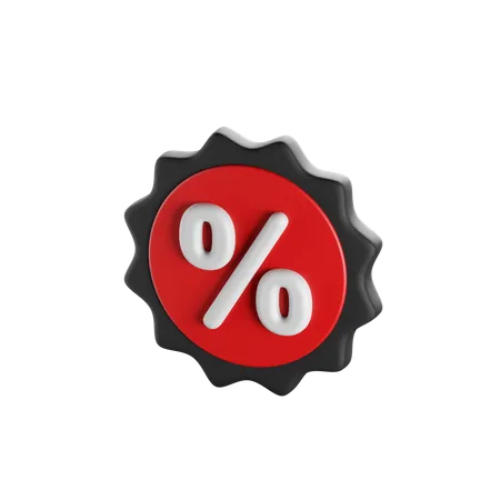 Discount Label 3 D Icon Isolated Images 3D Icon