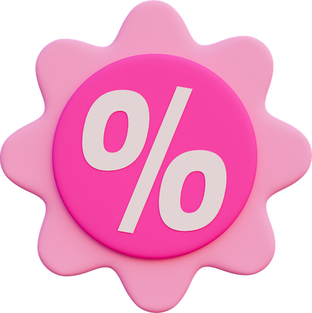 Discount badges  3D Icon