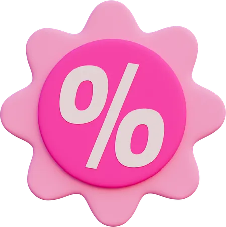 Discount badges  3D Icon