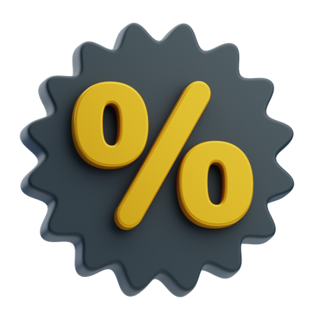 Discount Badges  3D Icon
