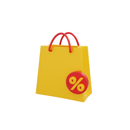 Discount Bag  3D Icon