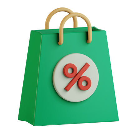 Discount Bag  3D Icon