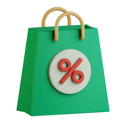 Discount Bag  3D Icon