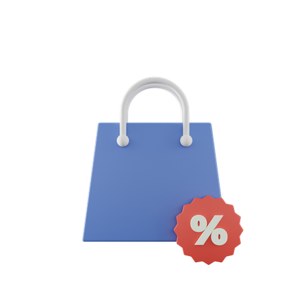 Discount Bag  3D Icon