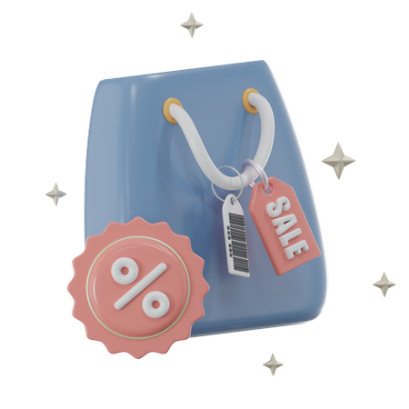 Discount Bag  3D Icon