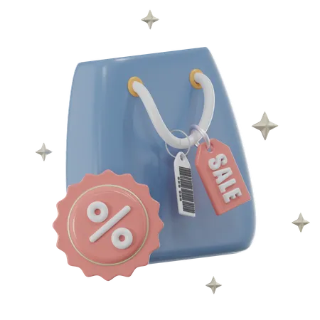 Discount Bag  3D Icon