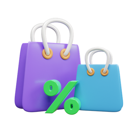 Discount Bag  3D Icon