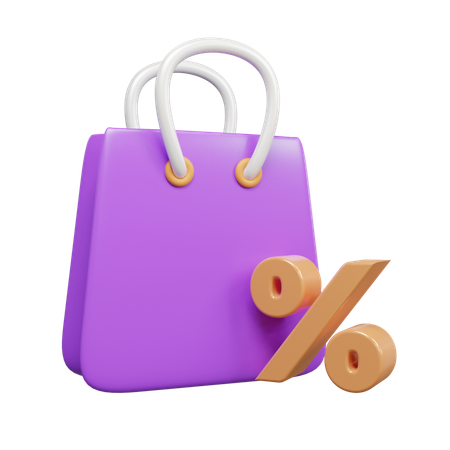 Discount Bag  3D Icon