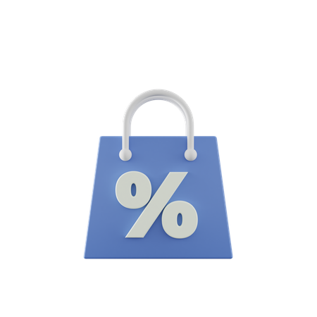 Discount Bag  3D Icon